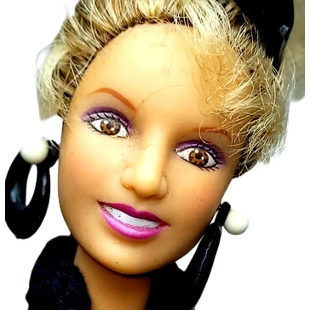 1999 Vintage Britney Spears in Black & White Barbie Doll